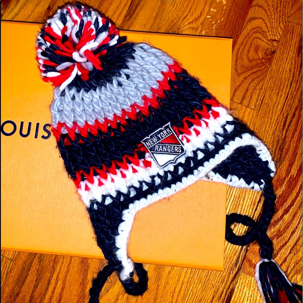 Rangers Knit Hat with Pom Pom